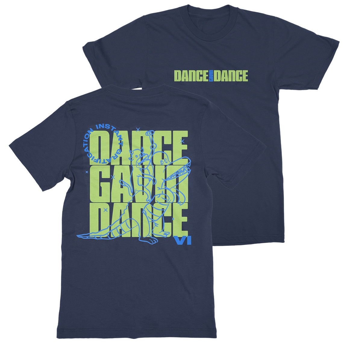 Instant Gratification | Dino Navy T-Shirt – Rise Records