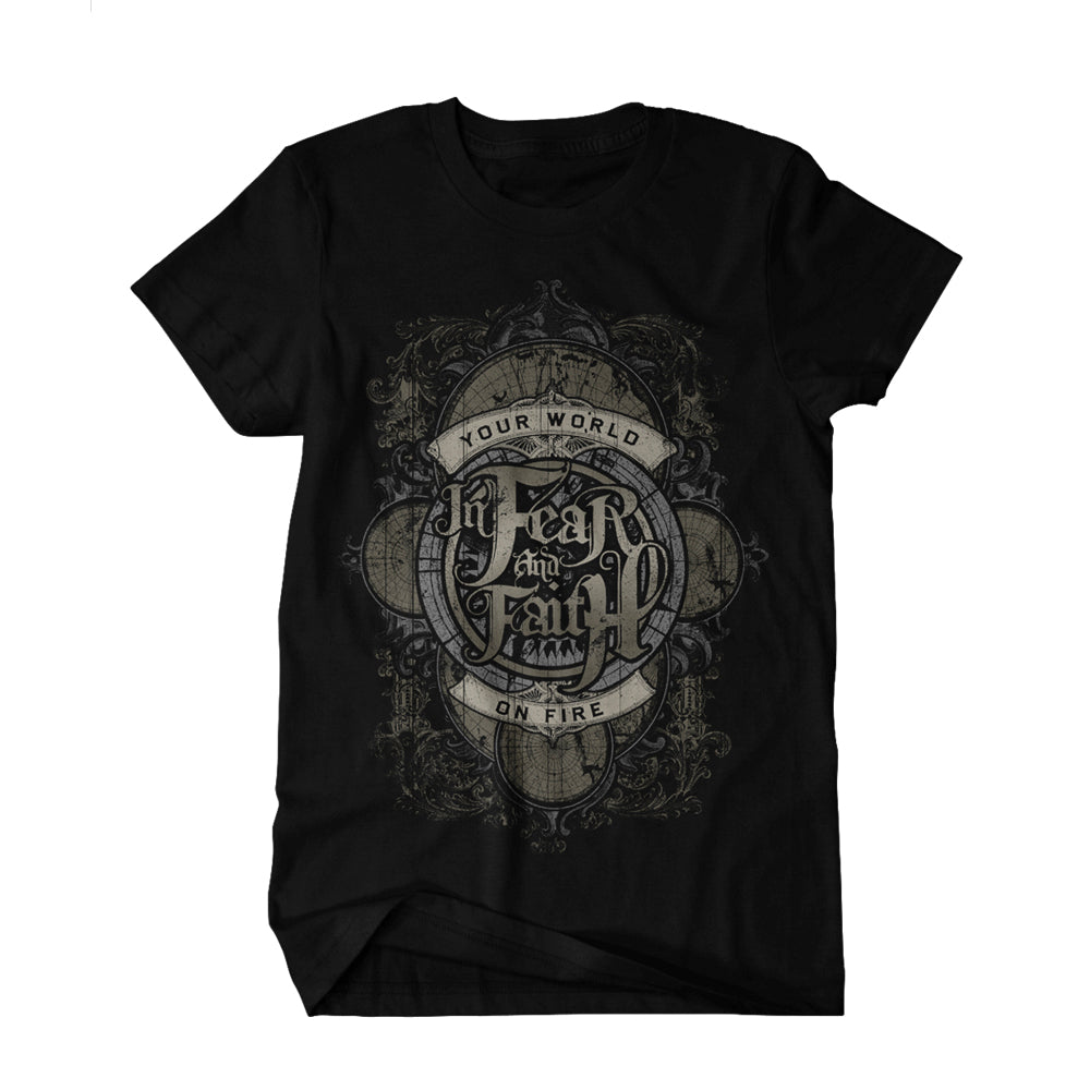 Your World On Fire Black T-Shirt