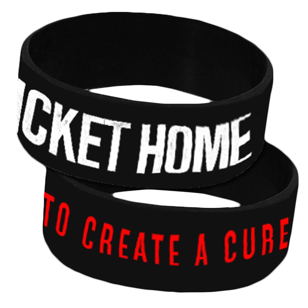 To Create A Cure 2 Colored Black Wristband
