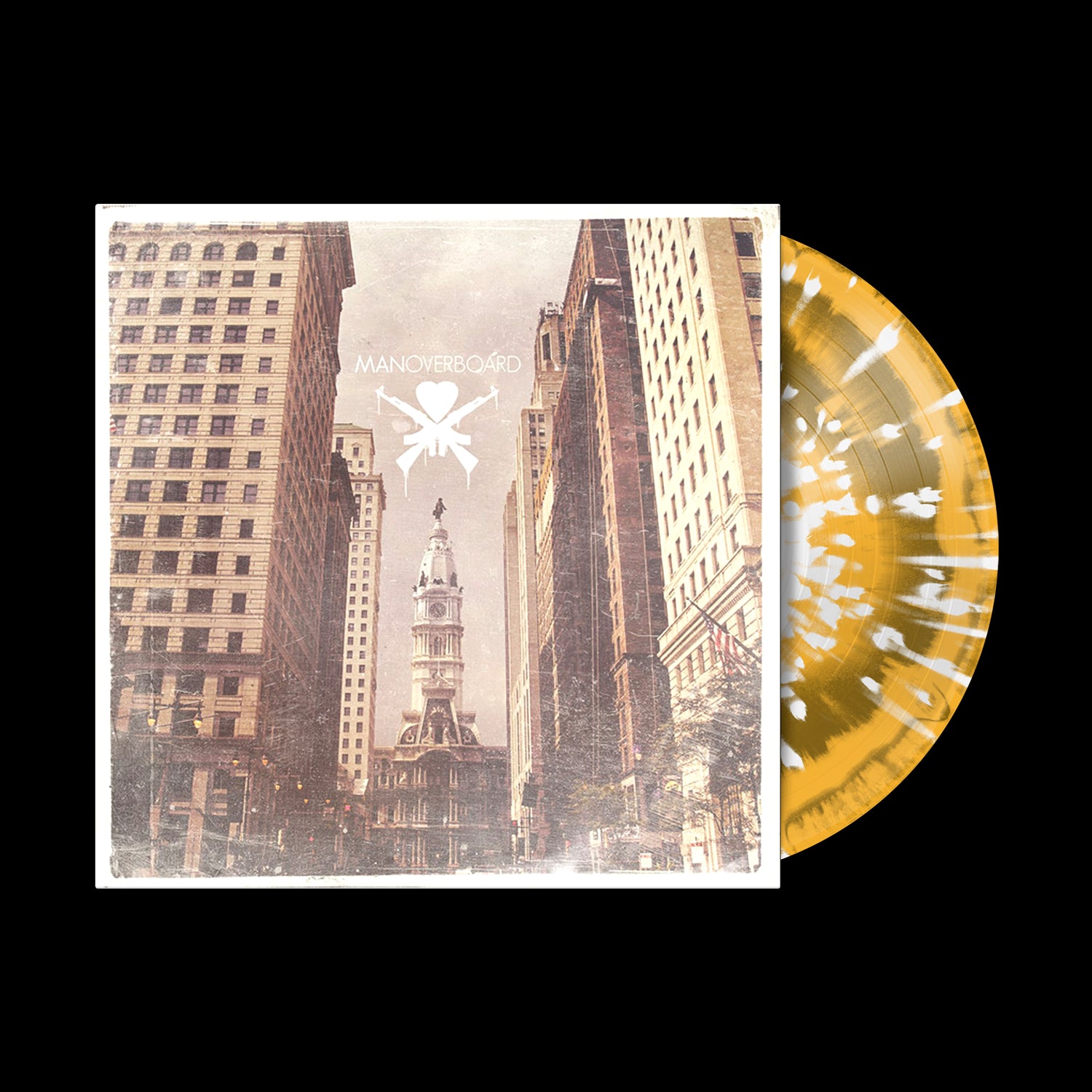 Self Titled A Side/B Side Gold/Yellow/White Splatter Vinyl LP – Rise Records