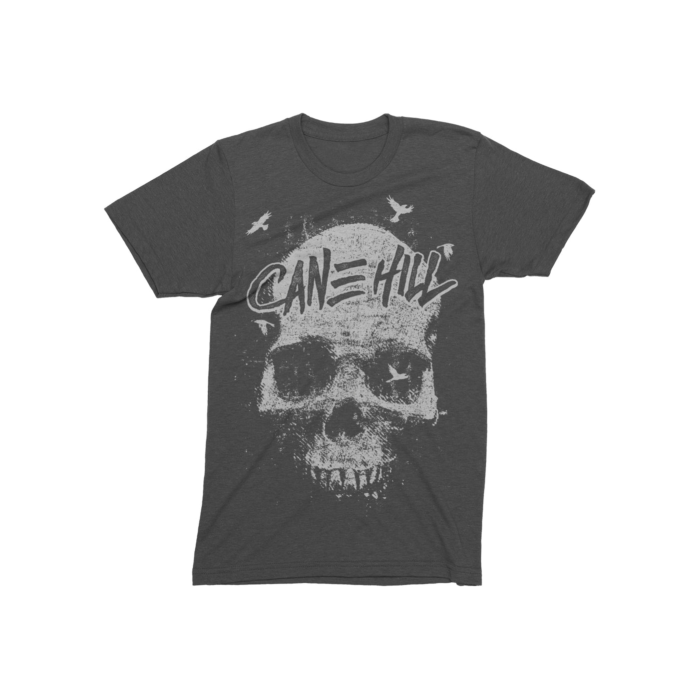 Crows Of Death Charcoal Heather Grey T-Shirt