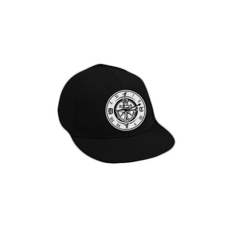Compass Black Snapback Hat