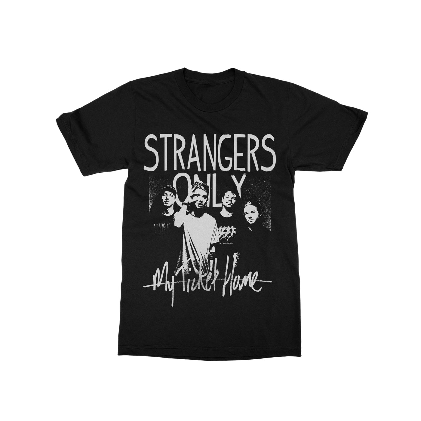 Strangers Only Black T-Shirt