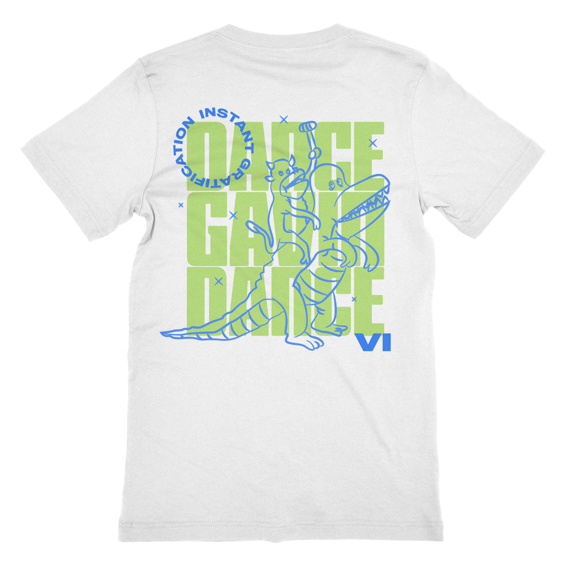 Instant Gratification | Dino White T-Shirt