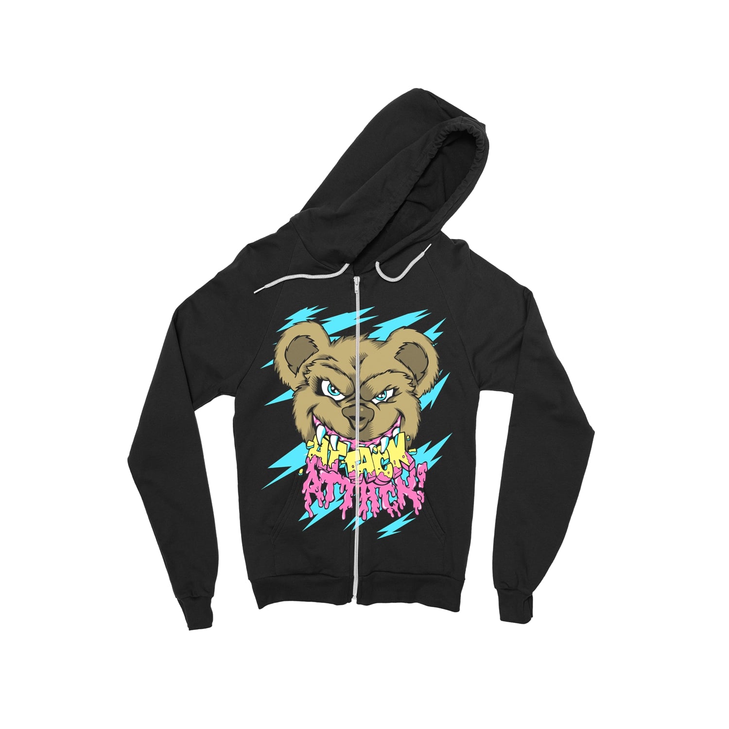 Teddy Scare Black Zip-Up – Rise Records