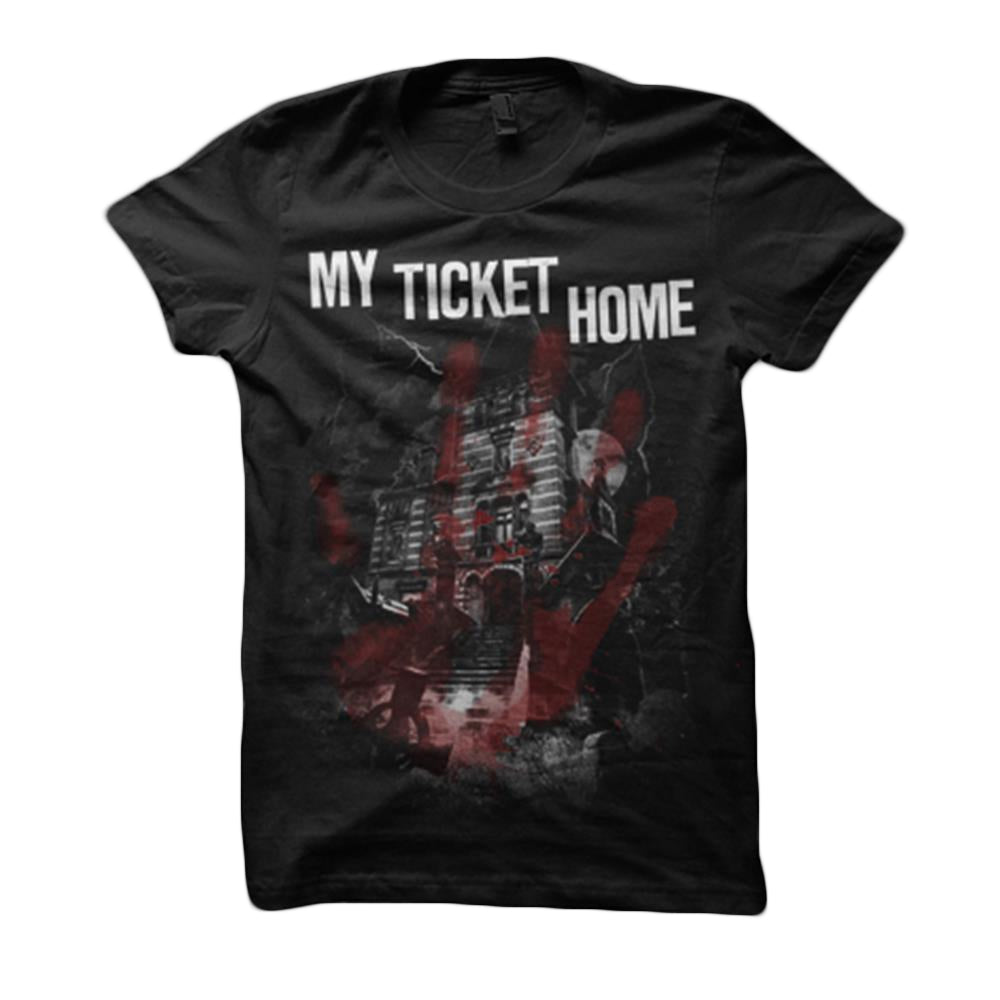 Haunted House Black T-Shirt