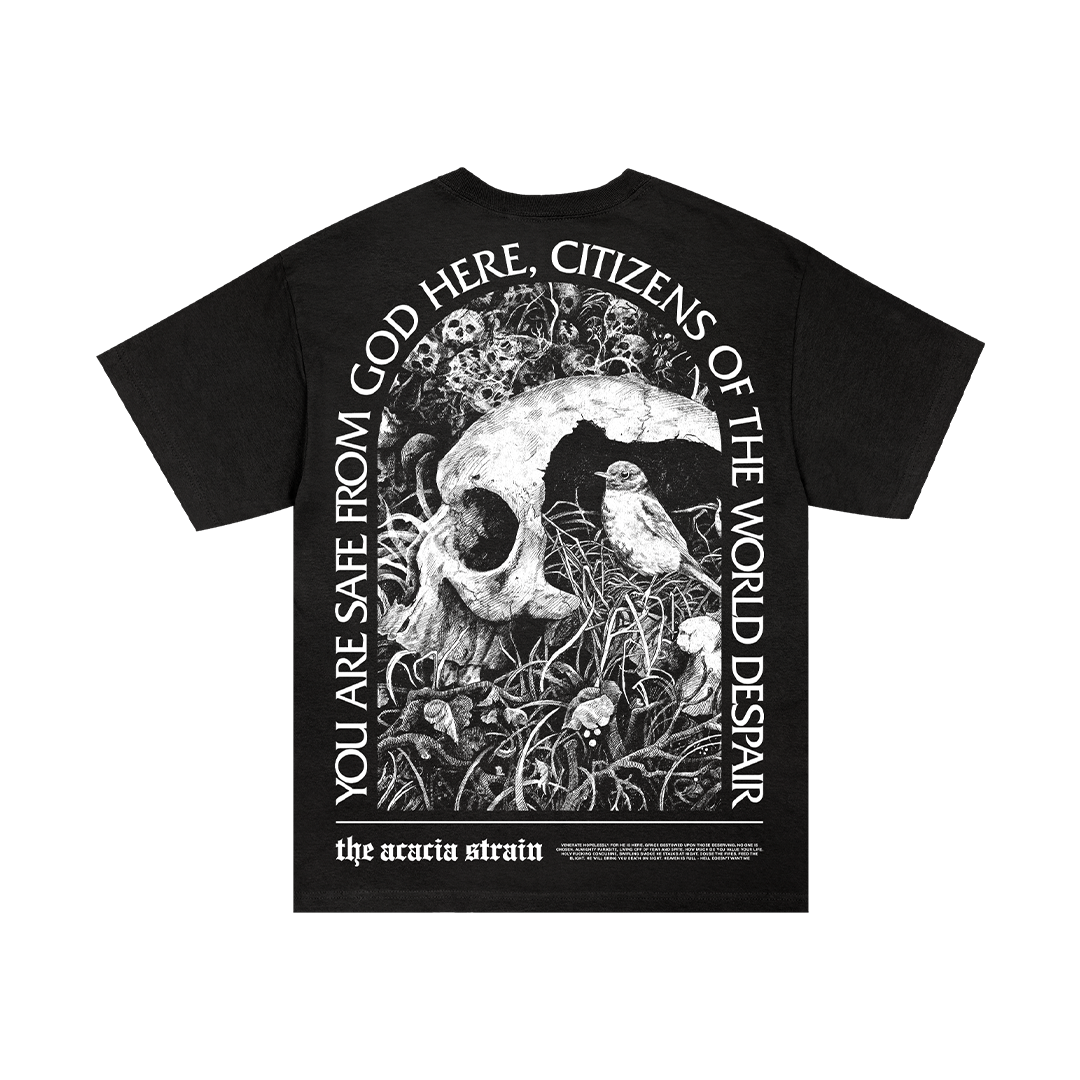 You Are Safe From God Here Black T-Shirt – Rise Records