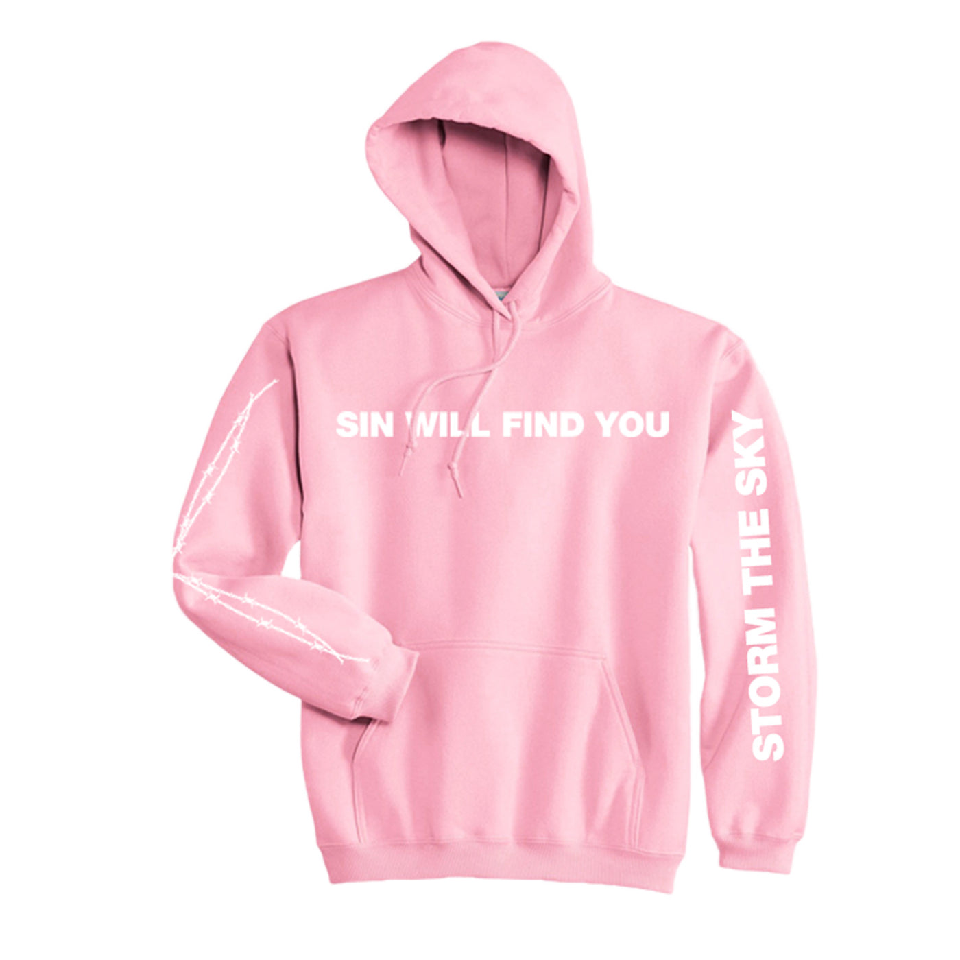 Sin Will Find You Pink Pullover