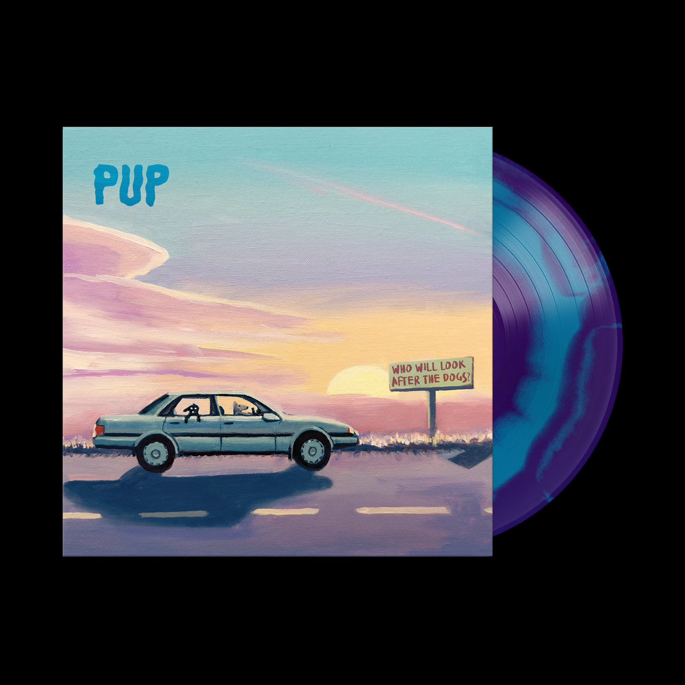 Who Will Look After The Dogs? Blue & Purple Smush Vinyl LP