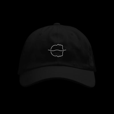 Tsunami Sea Branded Black Unstructured Hat