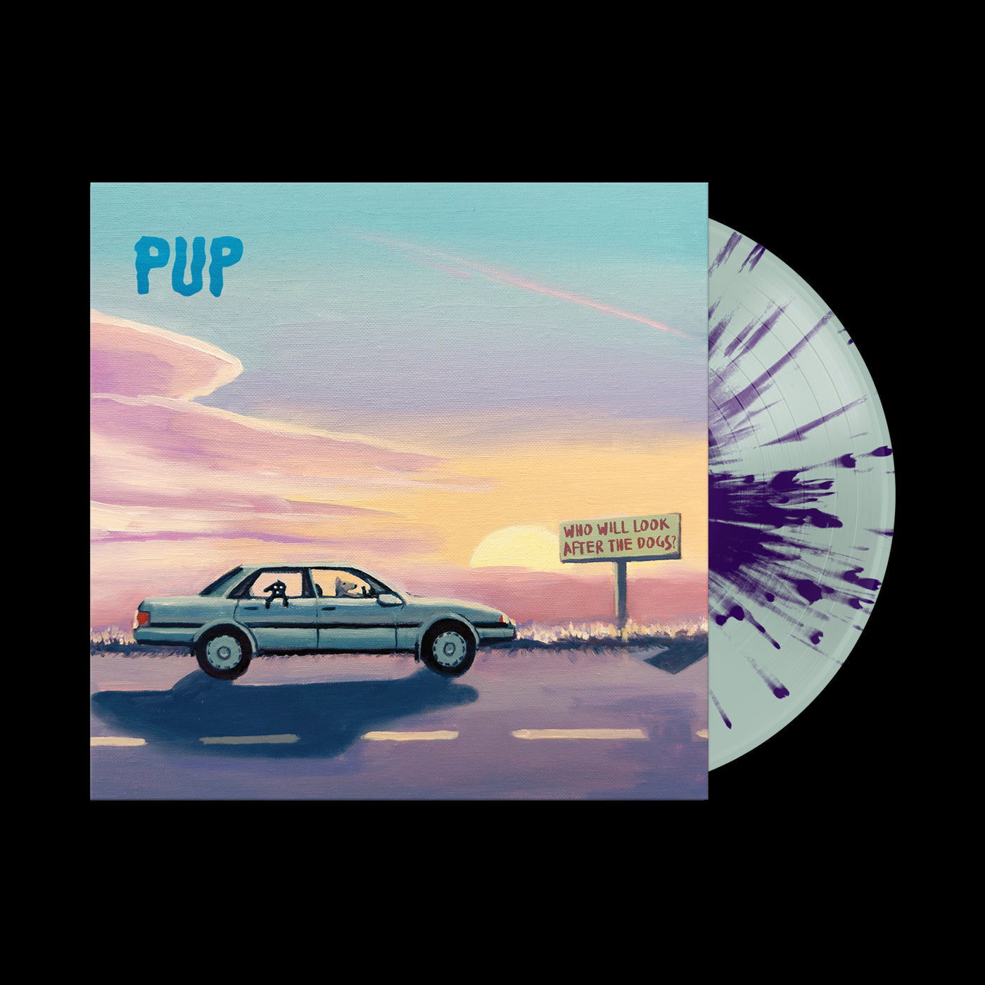 Who Will Look After The Dogs? Seafoam w/ Purple Splatter Vinyl