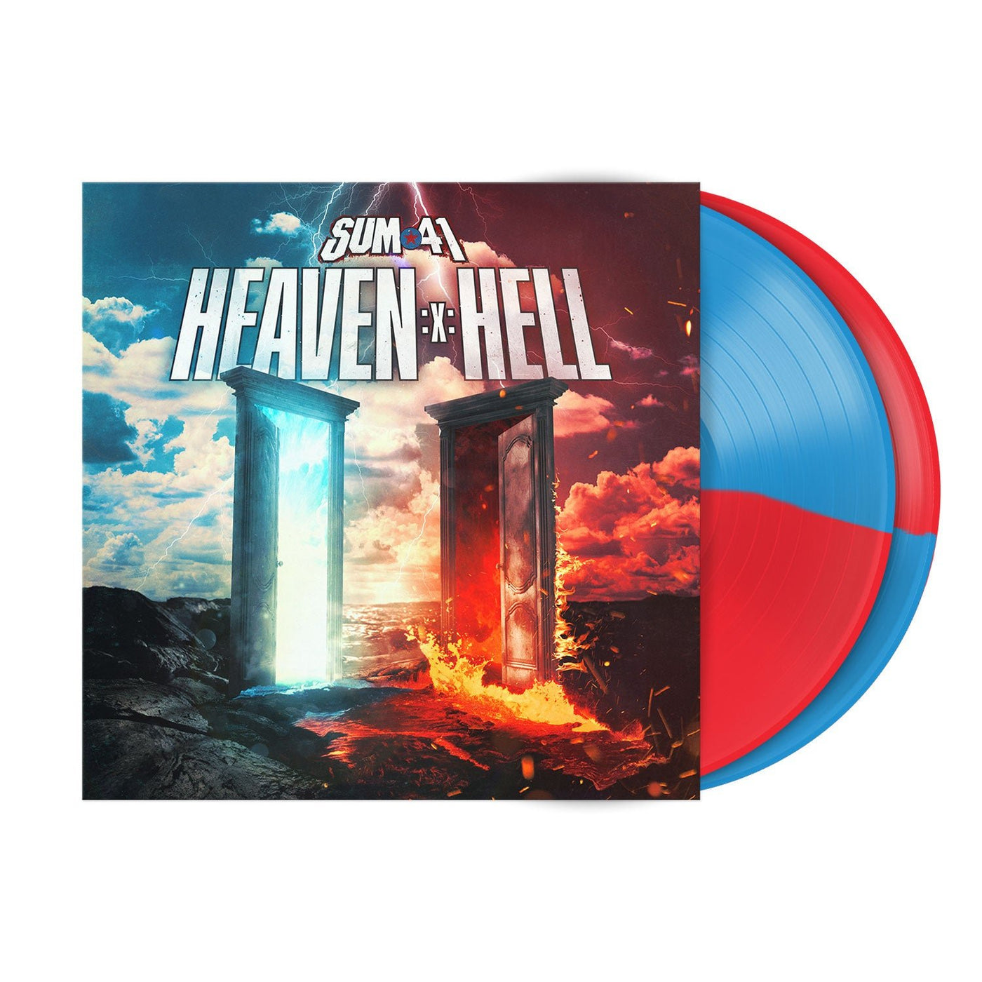 Heaven :x: Hell Half Red Half Blue Double Vinyl LP