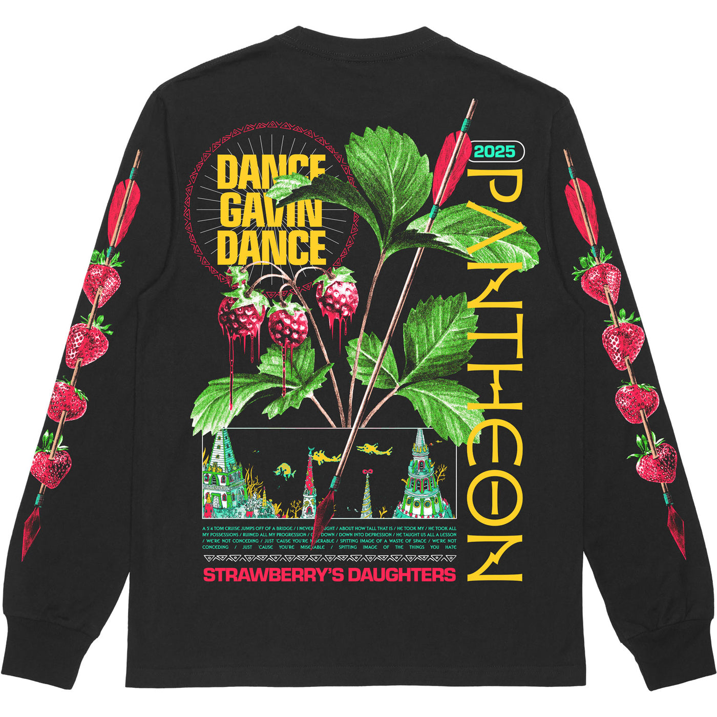 Strawberry's Daughters Heavy Faded Black Long Sleeve