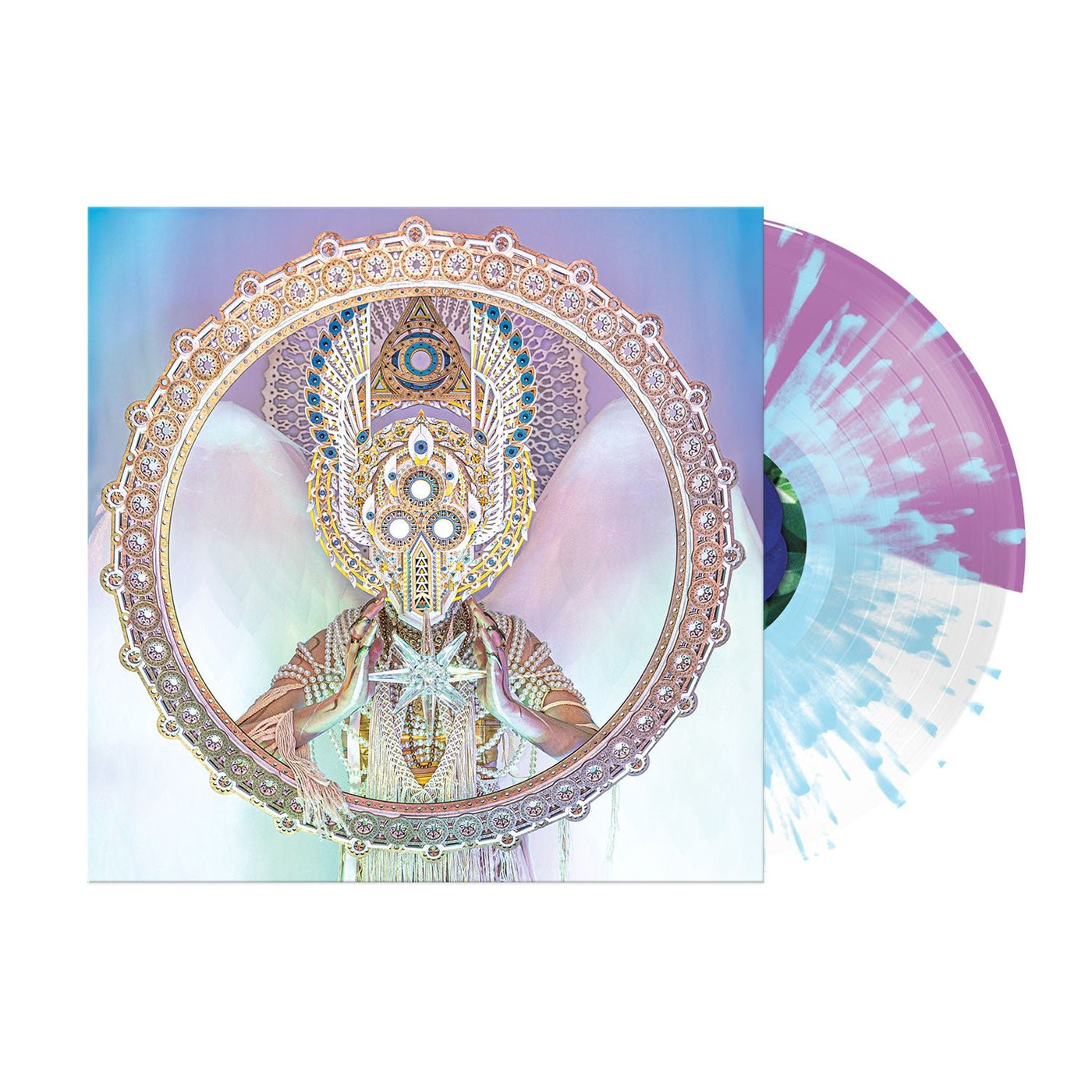 Mend Half White Half Violet w/ Heavy Baby Blue Splatter Vinyl LP