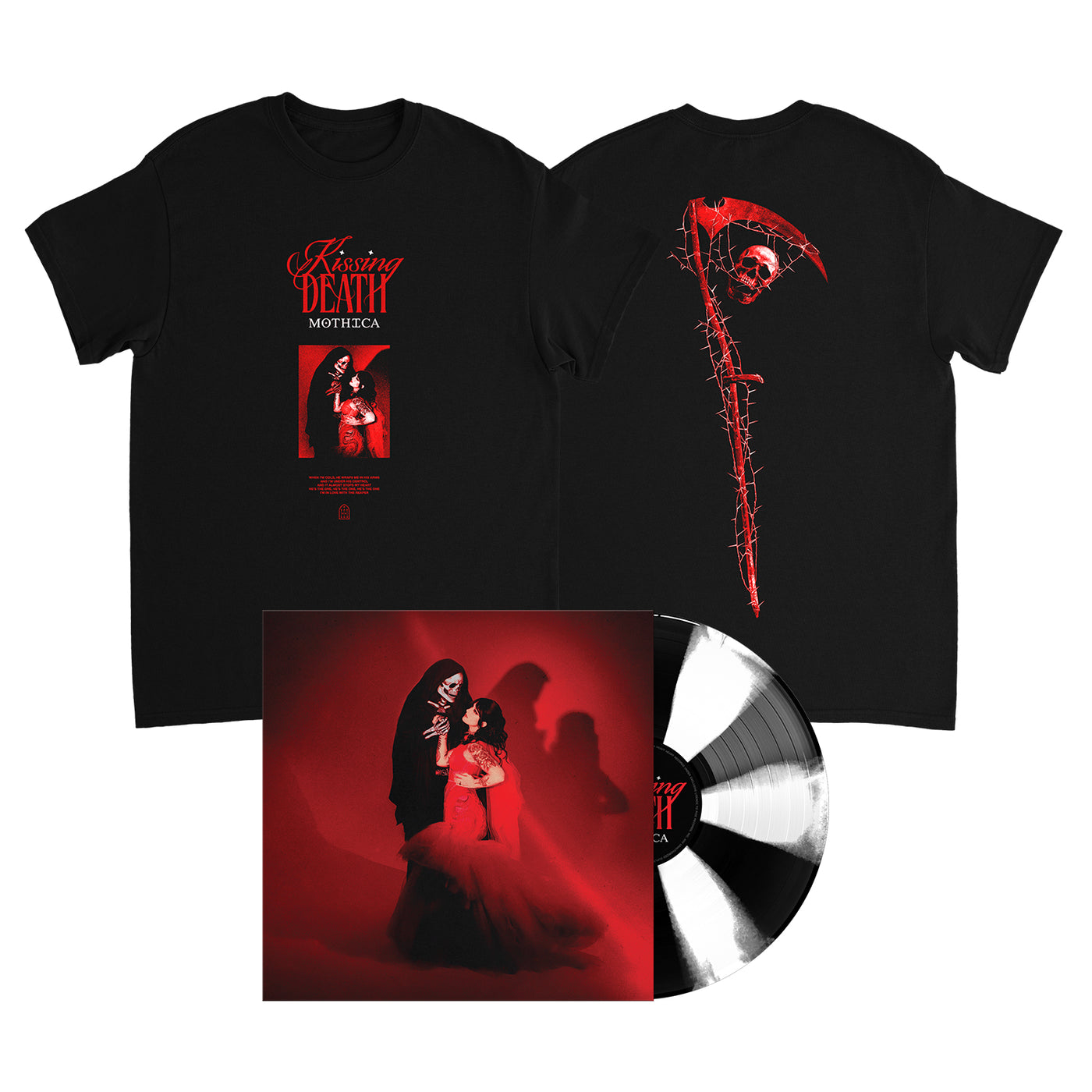 Kissing Death Vinyl & Scythe T-Shirt Bundle
