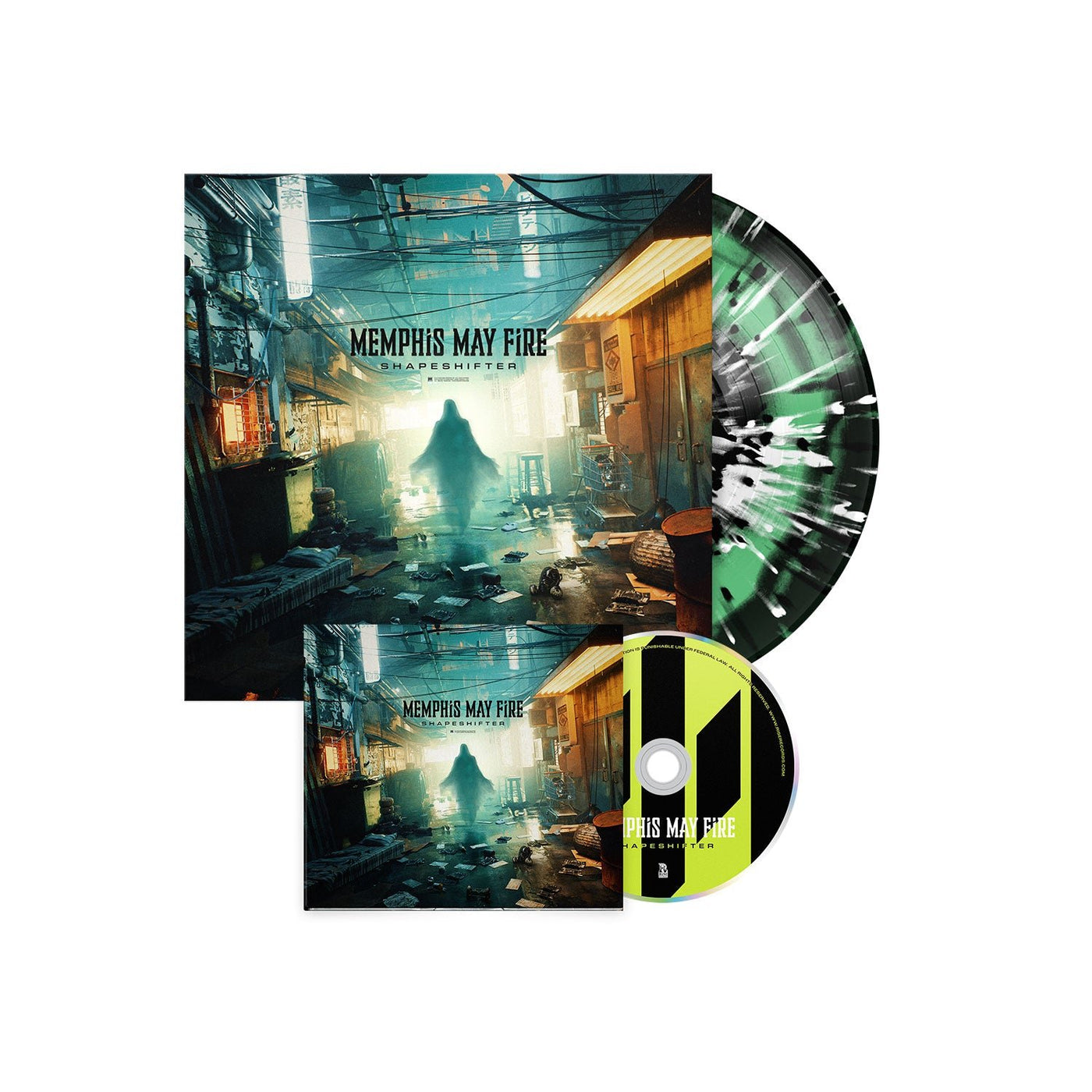 Shapeshifter Green/Black/White Vinyl & CD Bundle