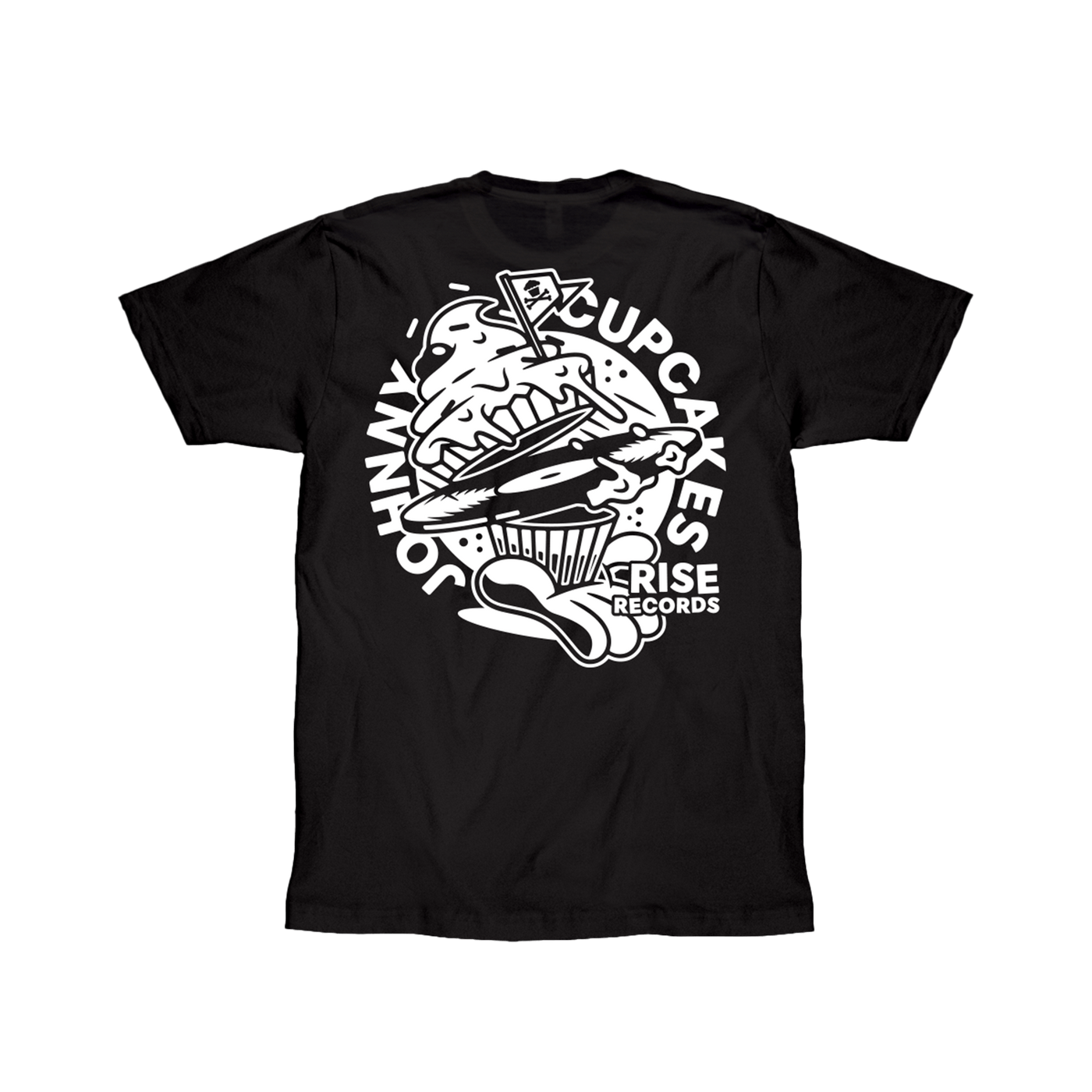 Johnny Cupcakes x Rise Records Black T-Shirt