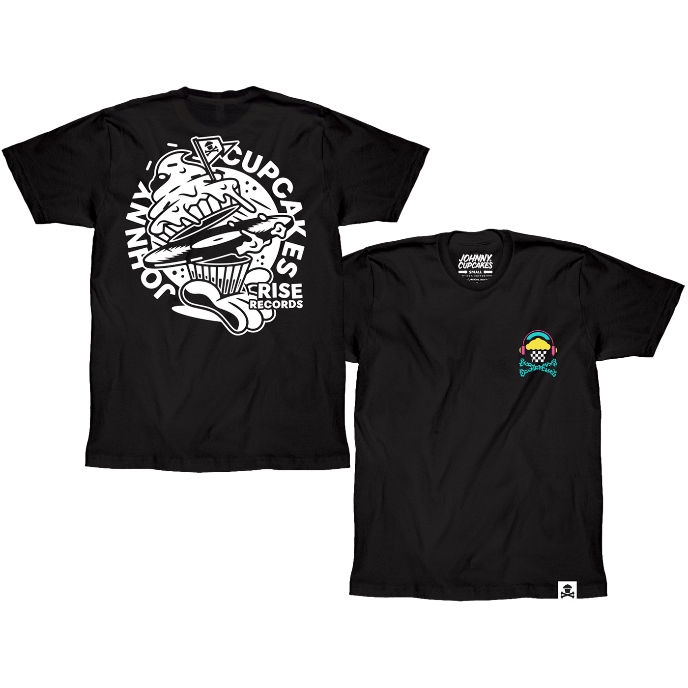 Johnny Cupcakes x Rise Records Black T-Shirt