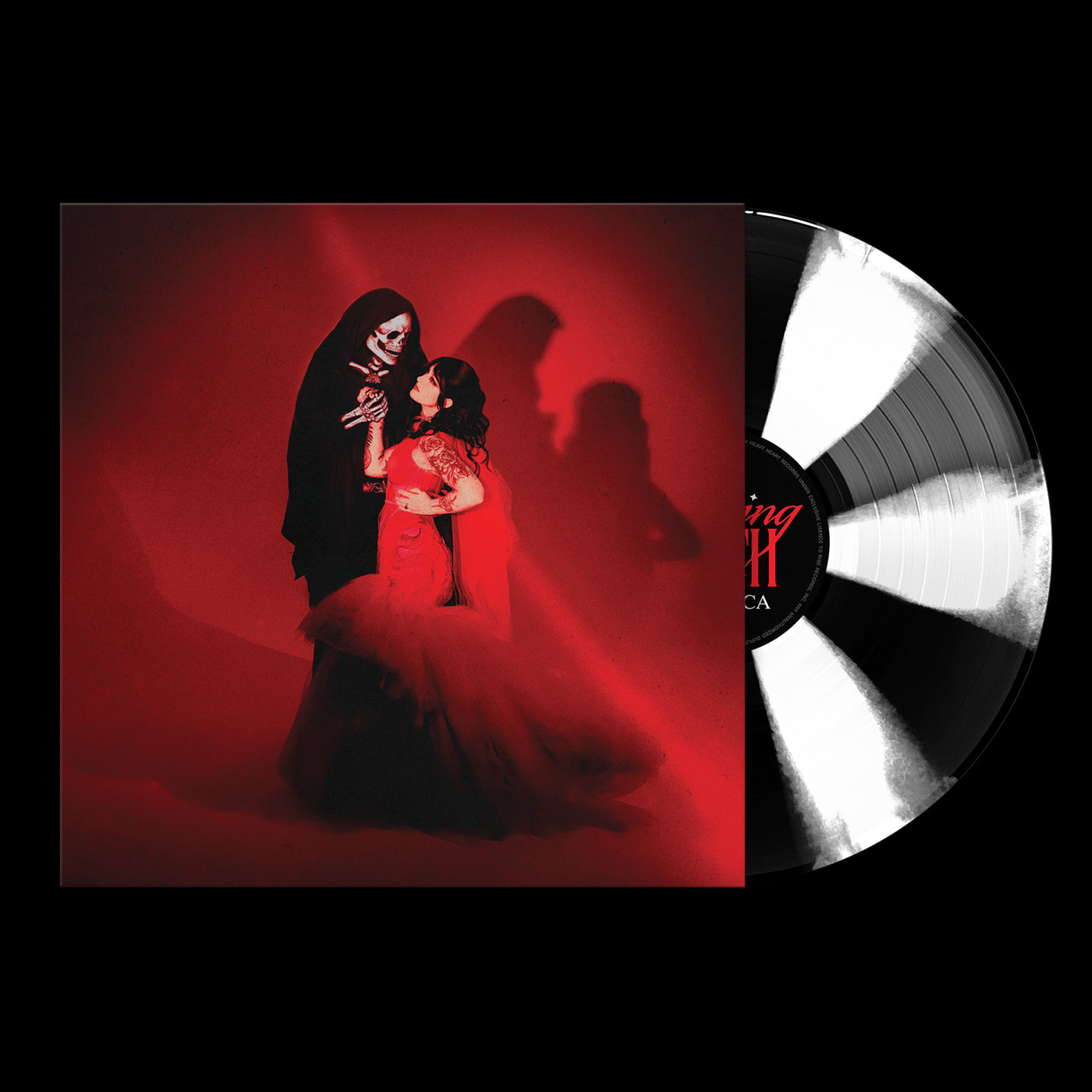 Kissing Death Black & White Cornetto Vinyl LP