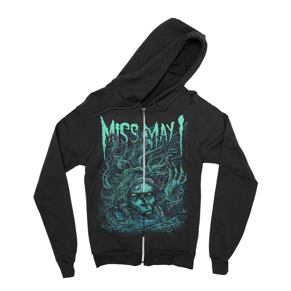 Lost At Sea Black Zip-Up