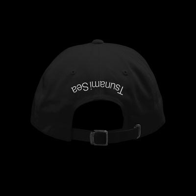 Tsunami Sea Branded Black Unstructured Hat