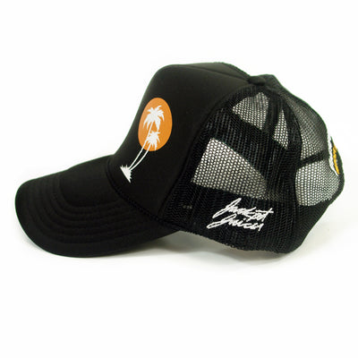 Jackpot Juicer Black Mesh Trucker Hat