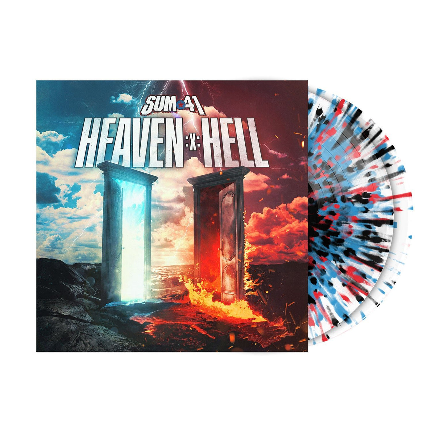 Heaven :x: Hell Clear w/ Red/Black/Blue Splatter Double Vinyl LP