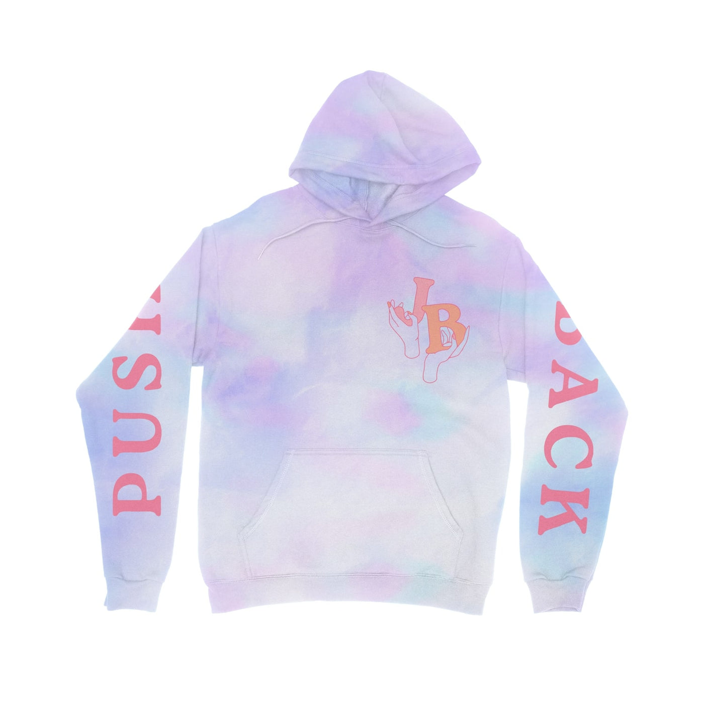 Push Back Cotton Candy Tie Dye Pullover