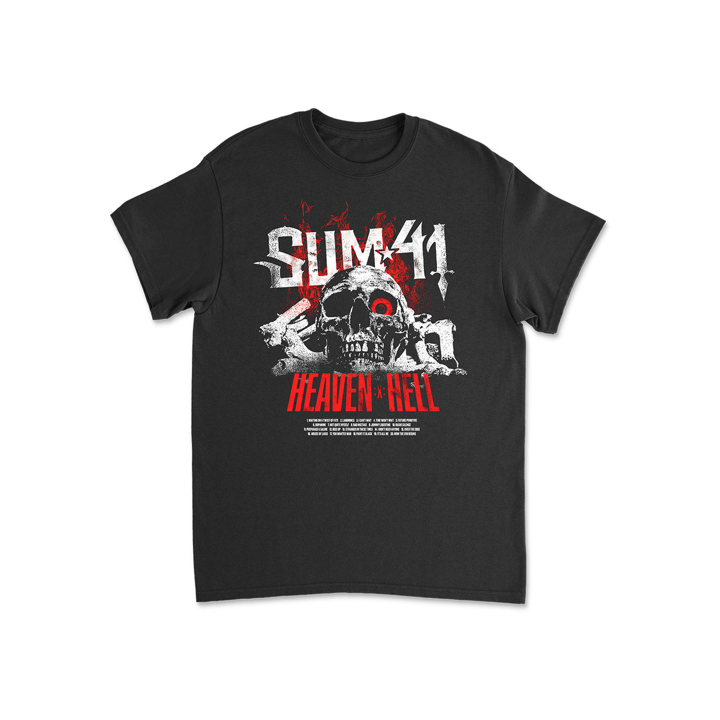 Heaven :x: Hell Skull Black T-Shirt