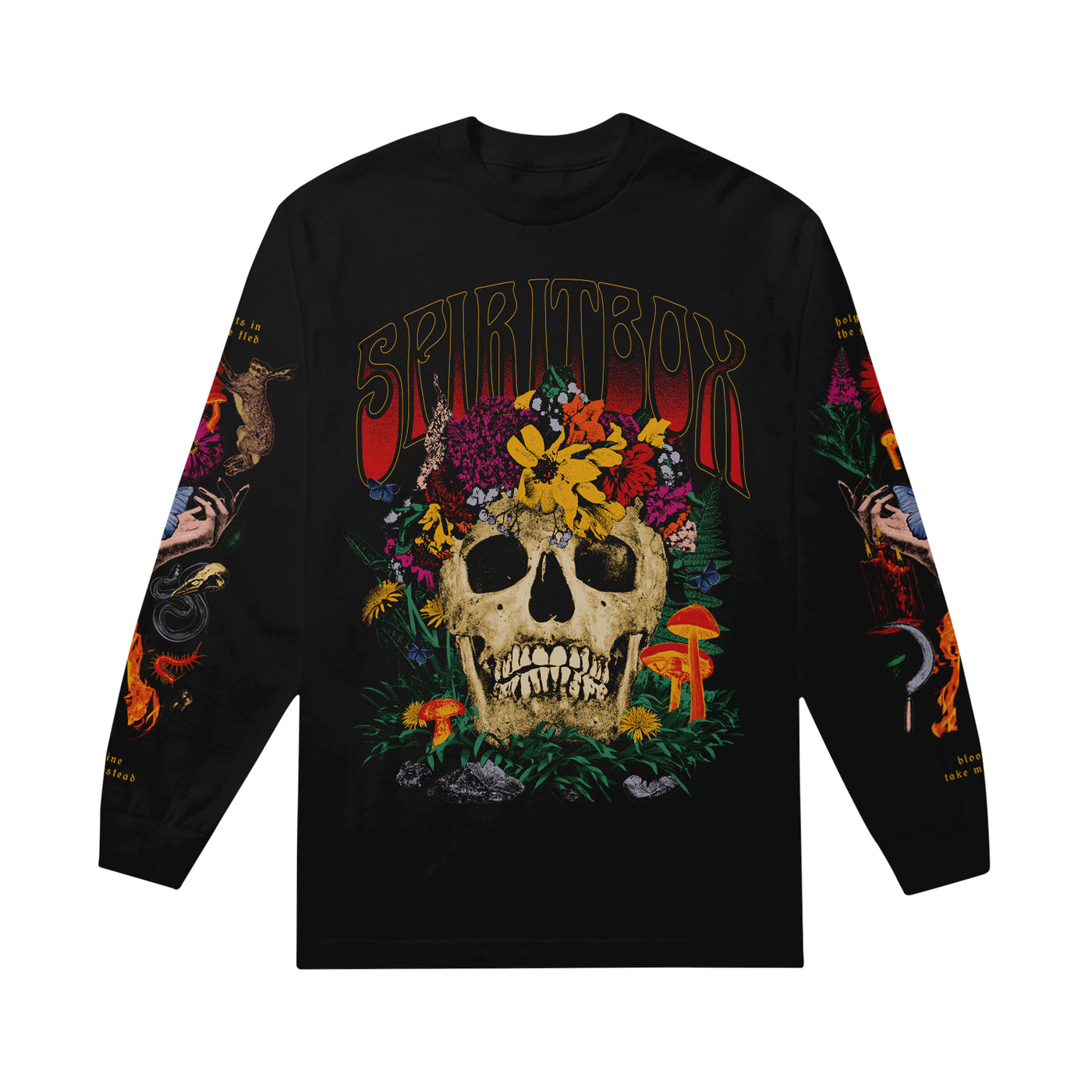 Holy Roller Skull Black Long Sleeve