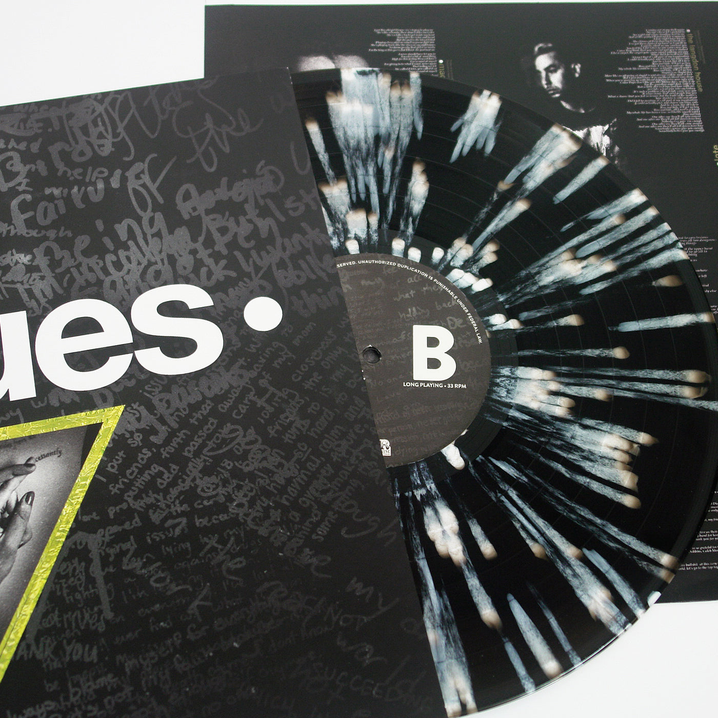 Issues Black Ice w/ White Splatter Vinyl