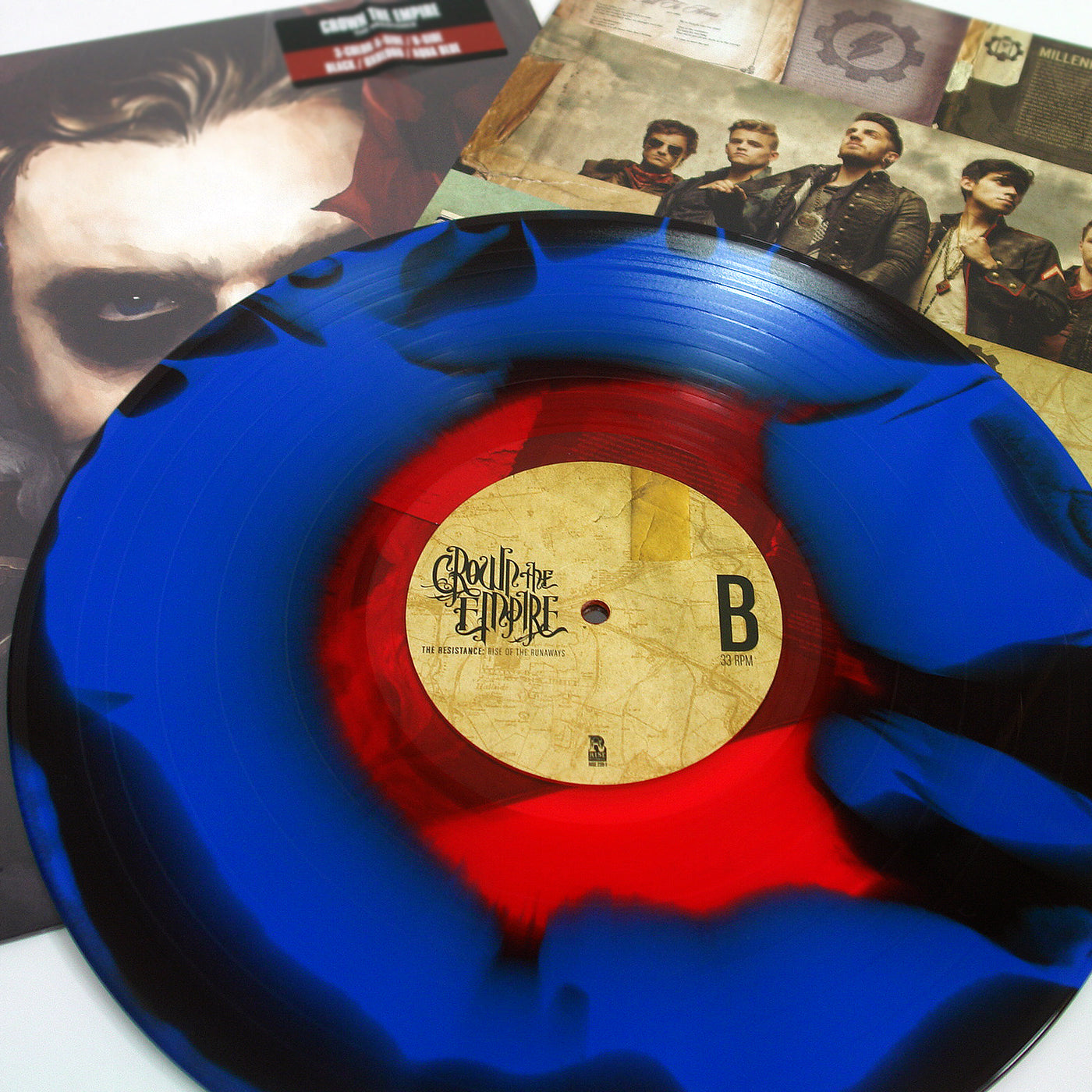 The Resistance 3 Color A-Side / B-Side / Black/Oxblood/Aqua Blue Vinyl LP