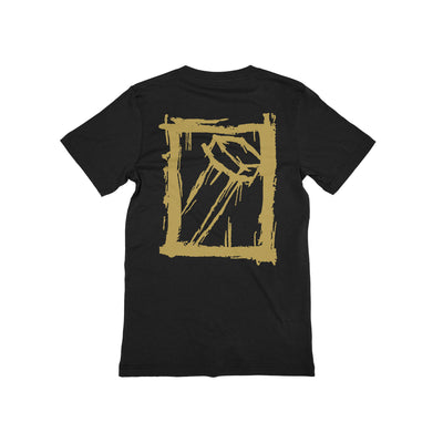 Nail Gold Logo Black T-Shirt