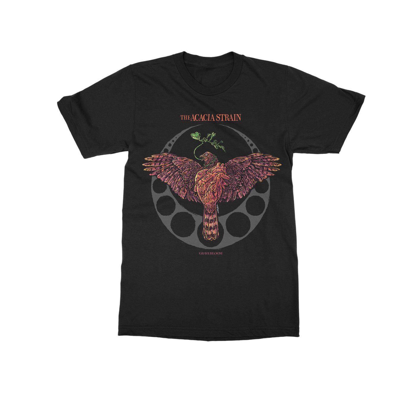 Gravebloom Bird Black T-Shirt