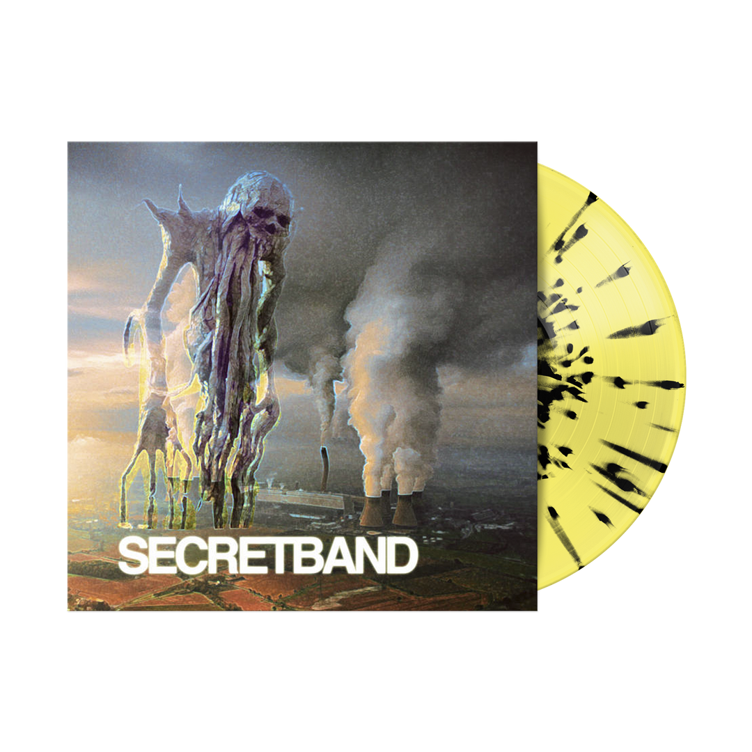 Secret Band Highlighter Yellow W/ Black Splatter 10inch Vinyl