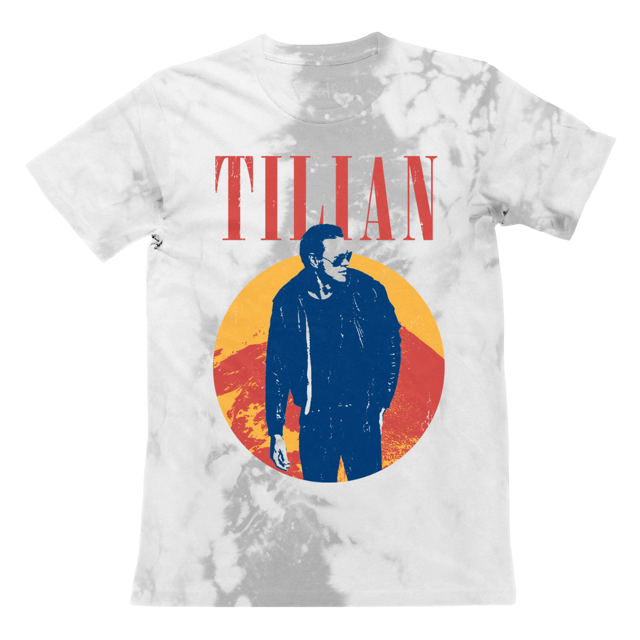 Tilian White/Grey Tie-Dye T-Shirt