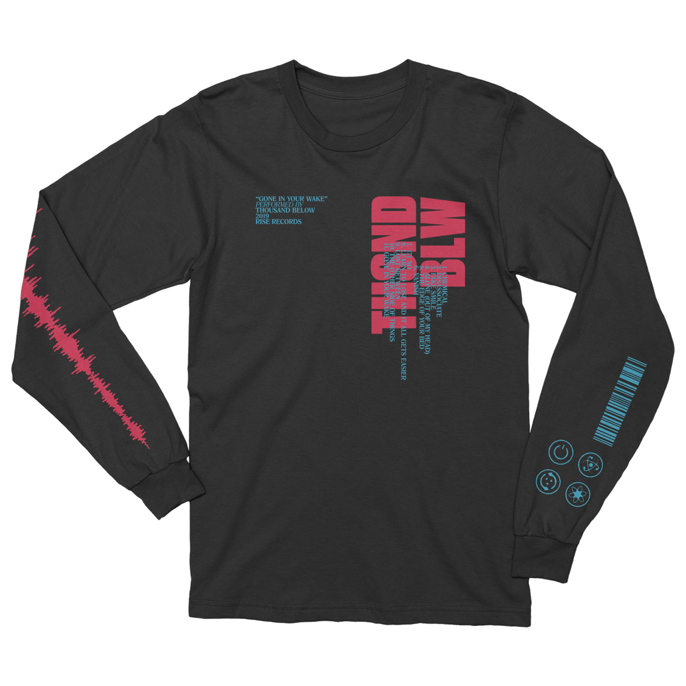 Gone In Your Wake Black Long Sleeve Shirt