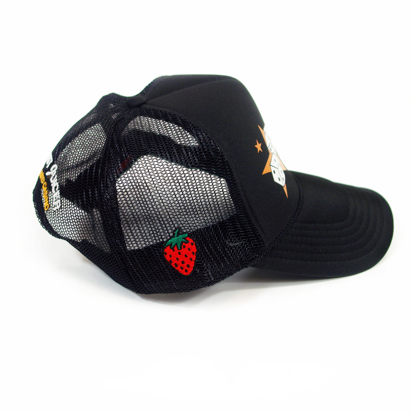 Jackpot Juicer Black Mesh Trucker Hat