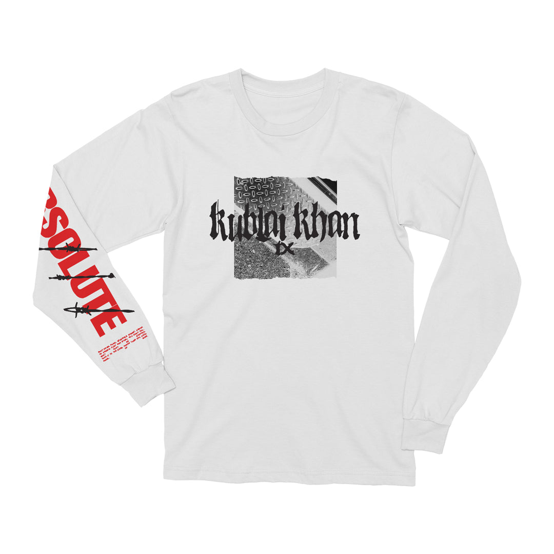 Steel Plate White Long Sleeve – Rise Records