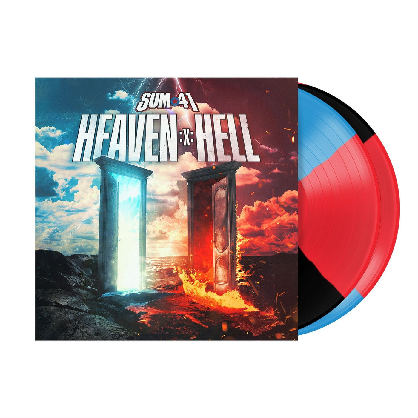 Heaven :x: Hell Blue/Red/Black Tri-Pie Double Vinyl LP