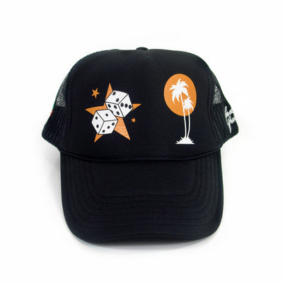 Jackpot Juicer Black Mesh Trucker Hat