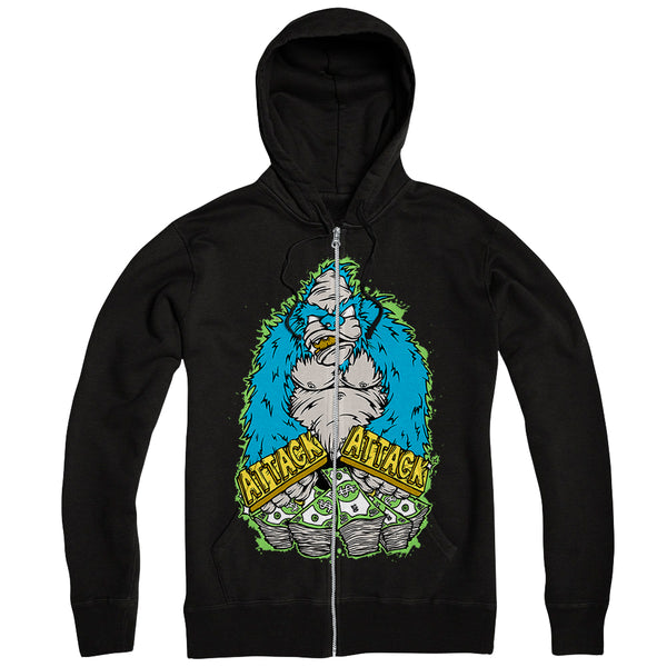 ウルフダウン　WDC70mh　GORILLA Gorilla Black Zip-Up – Rise Records