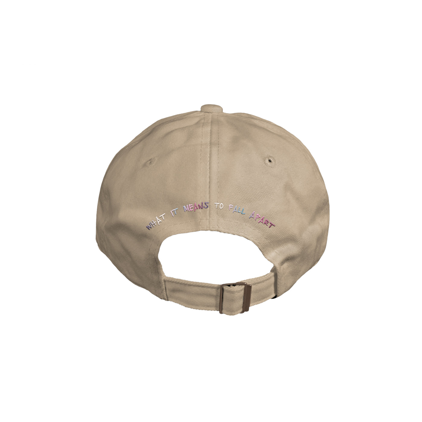What It Means To Fall Apart Multi-Color Thread Khaki Dad Hat