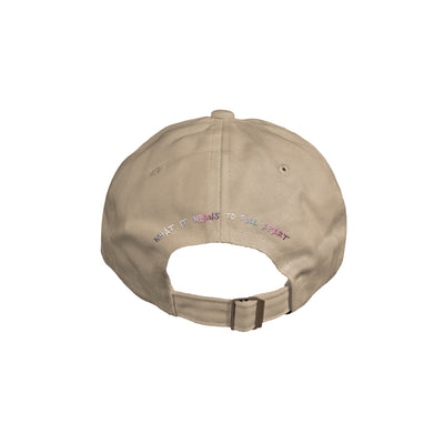 What It Means To Fall Apart Multi-Color Thread Khaki Dad Hat