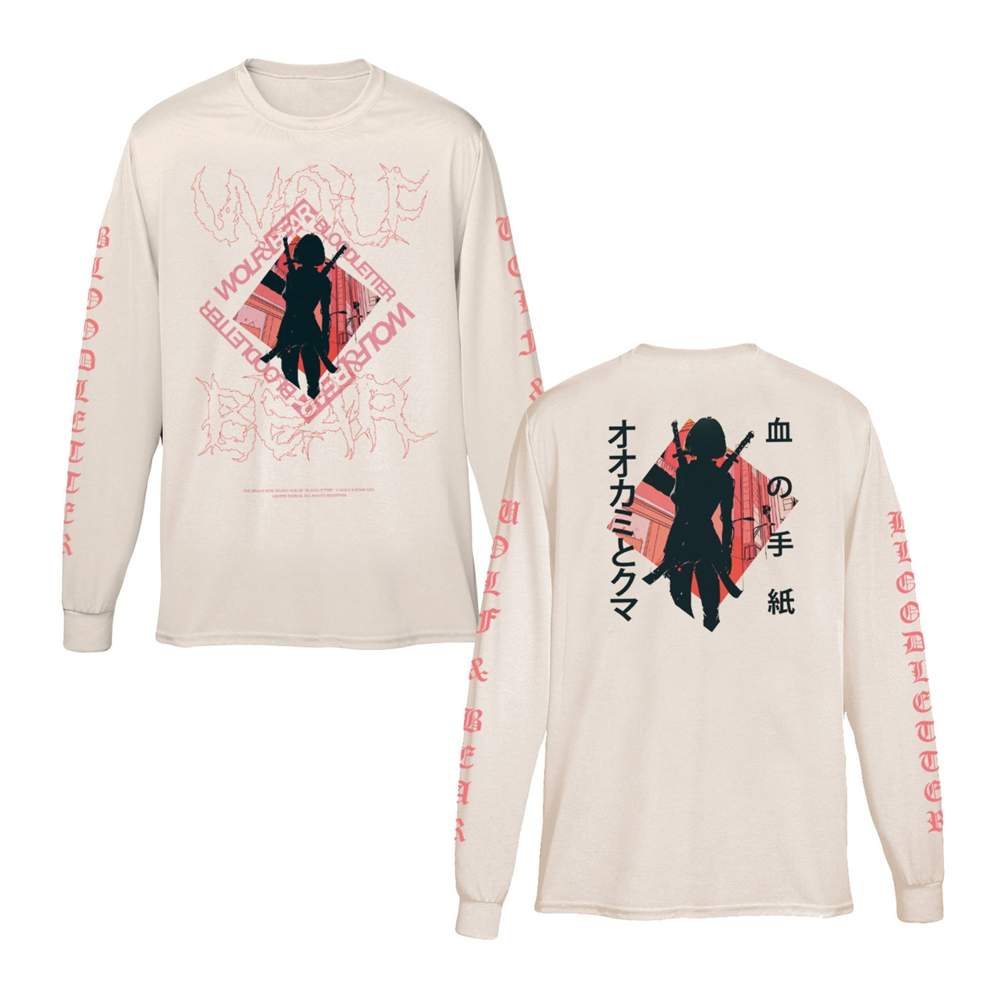 Bloodletter Kanji White Long Sleeve