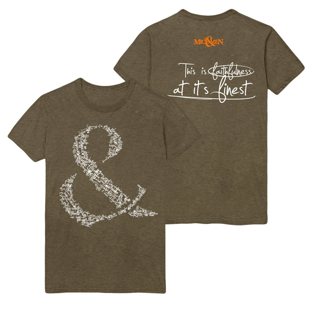 Faithfulness Heather Brown T-Shirt