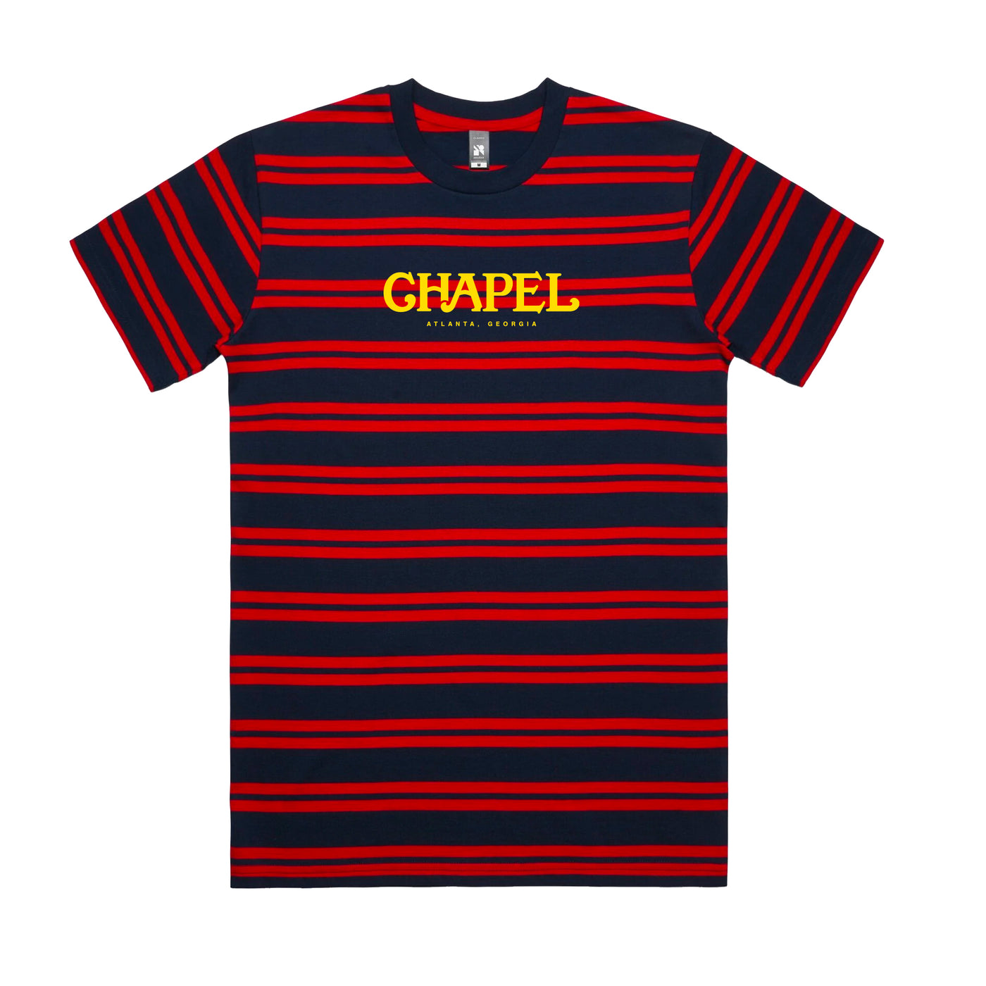 Logo Navy/Red Striped T-Shirt