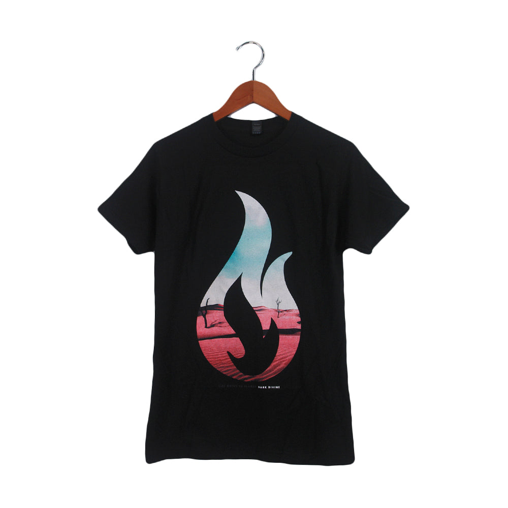 Sand Flame Logo Black T-Shirt