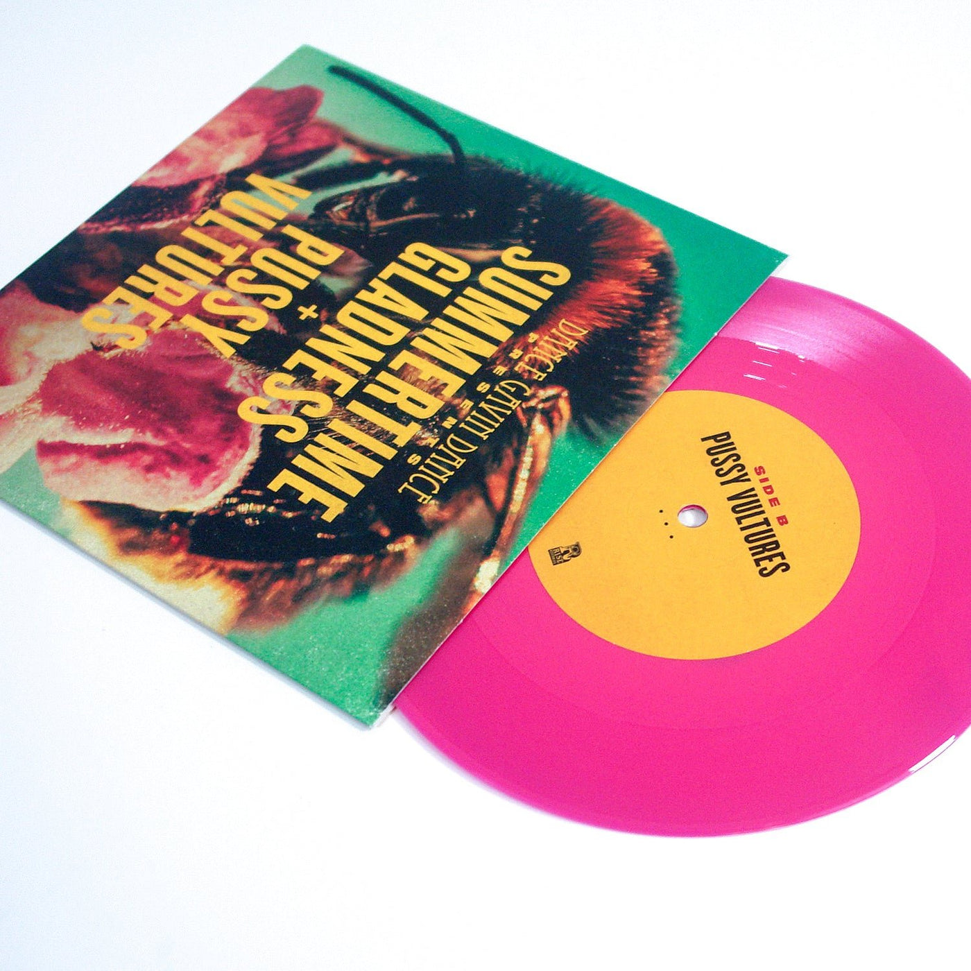 Summertime Gladness / Pussy Vultures Violet & Pink Smush 7" Vinyl