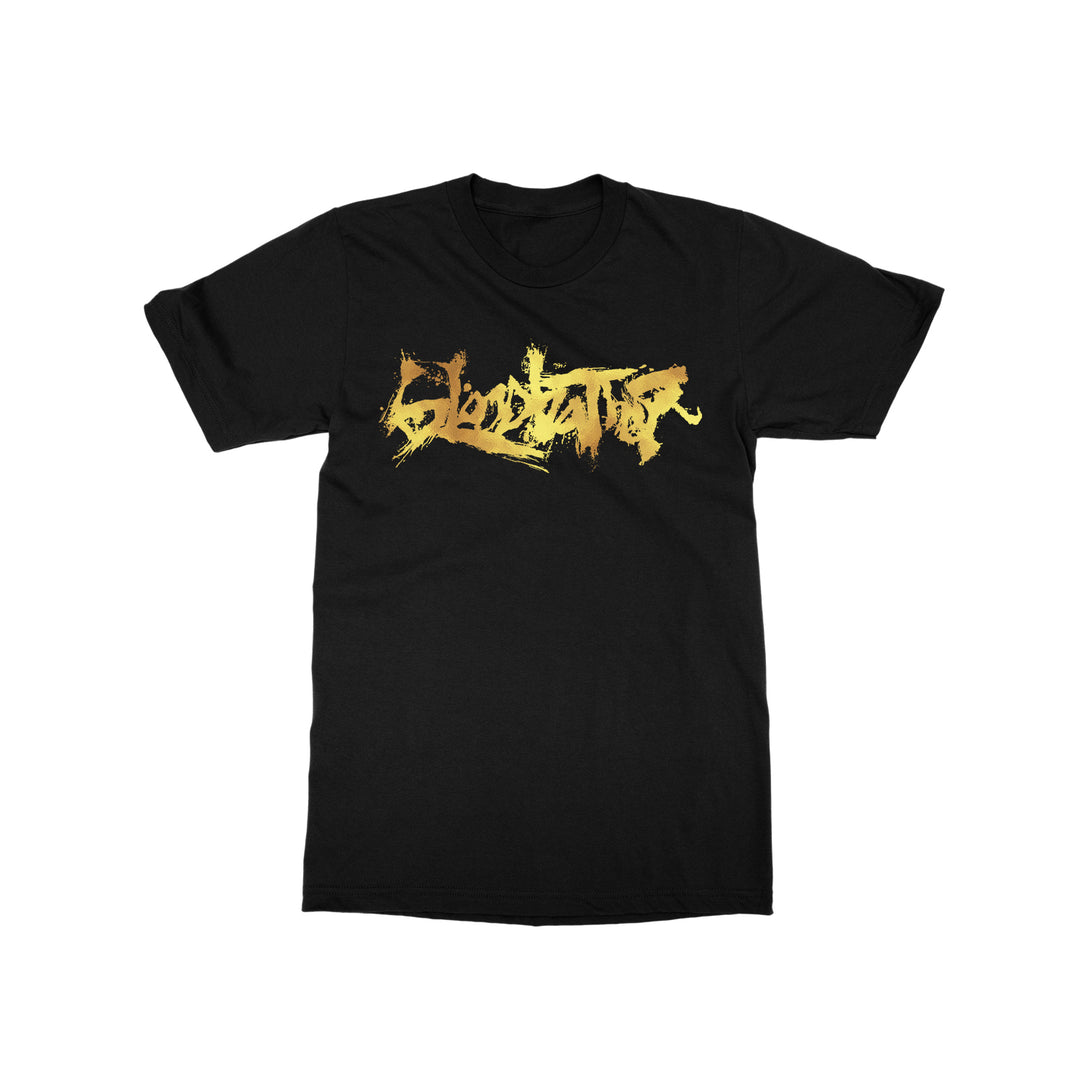 Logo Gold Foil Print Black T-Shirt – Rise Records